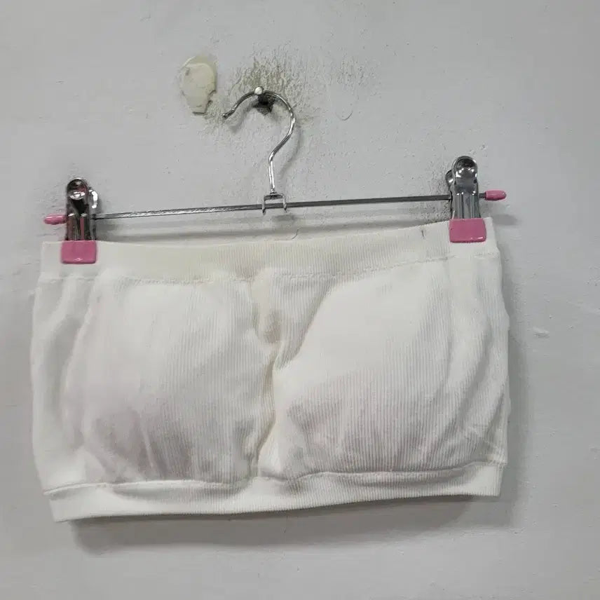 [BUNJANG] GU White Tube Top (XL) / Gu 화이트 튜브탑