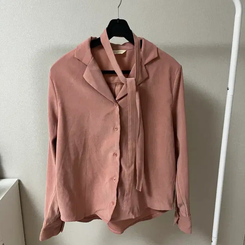 [BUNJANG] Tie Velvet Shirt / 타이 벨벳 셔츠
