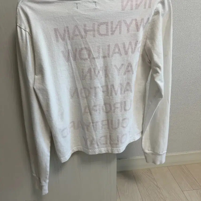 [BUNJANG] Safarispot Long Sleeve T-Shirt White/Red Size 2 / 사파리스팟 롱슬리브 1/2 2사이즈 화이트/레드