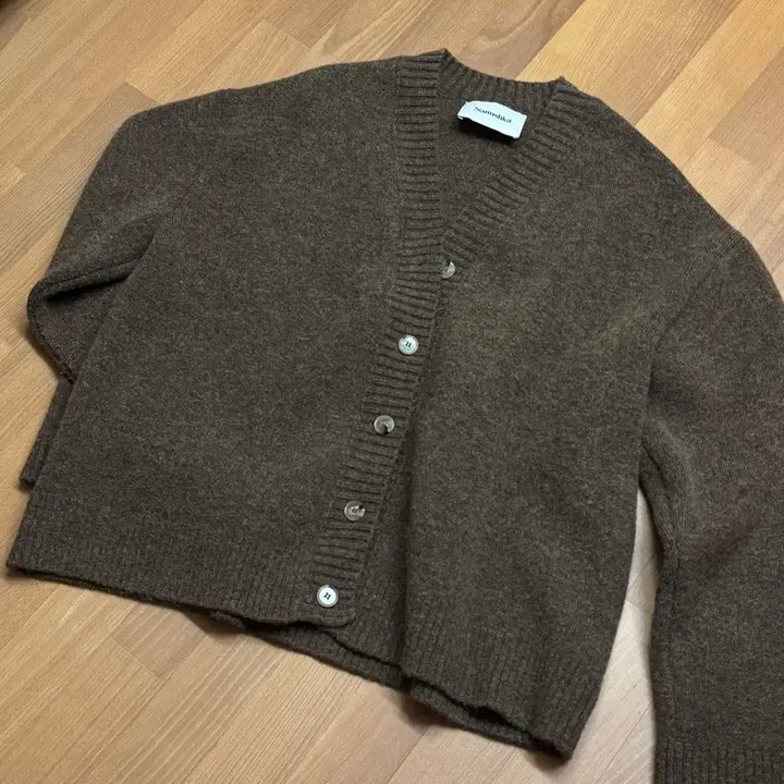 [BUNJANG] Nanushka Brown Wool Alpaca Blend Cardigan Outerwear / Nanushka 나누슈카 브라운 가디건 (아우터 겸용)