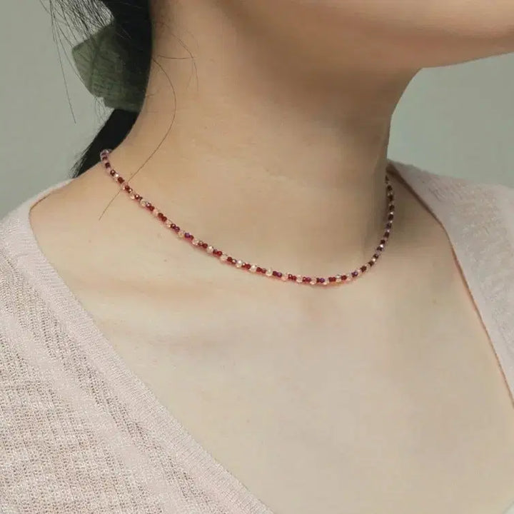 [BUNJANG] Handmade Beaded Necklace / 내 심장을 너에게 줄게. 비즈목걸이