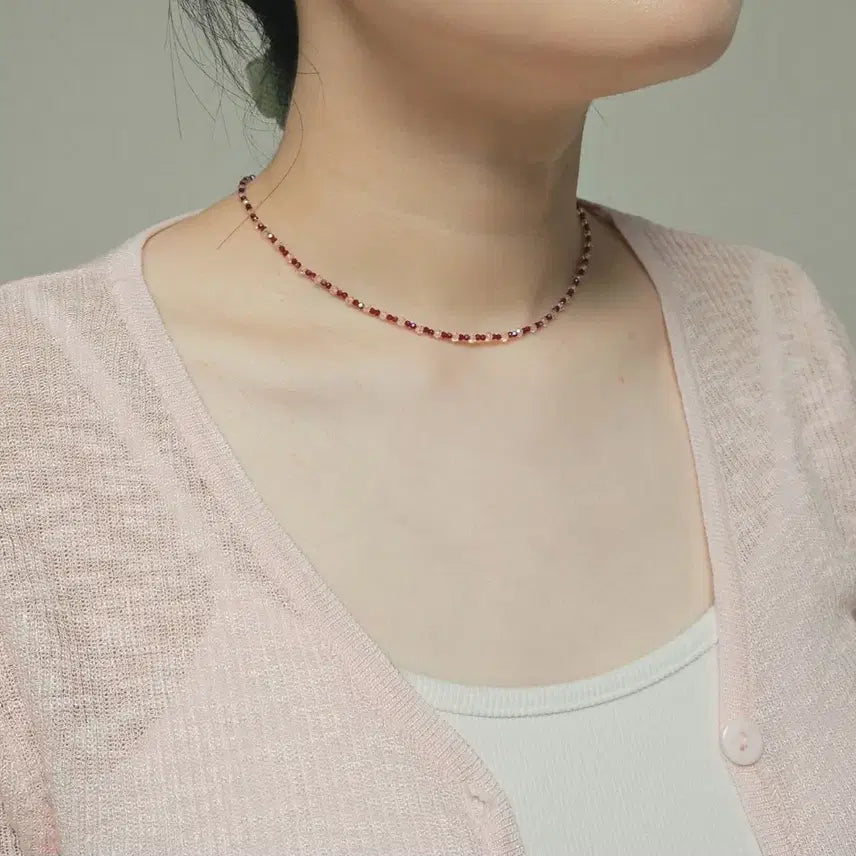 [BUNJANG] Handmade Beaded Necklace / 내 심장을 너에게 줄게. 비즈목걸이