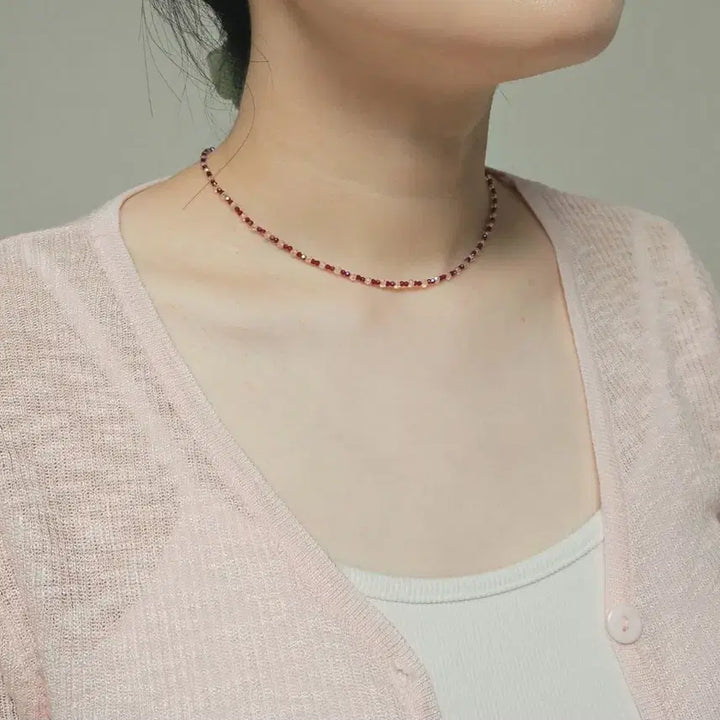 [BUNJANG] Handmade Beaded Necklace / 내 심장을 너에게 줄게. 비즈목걸이
