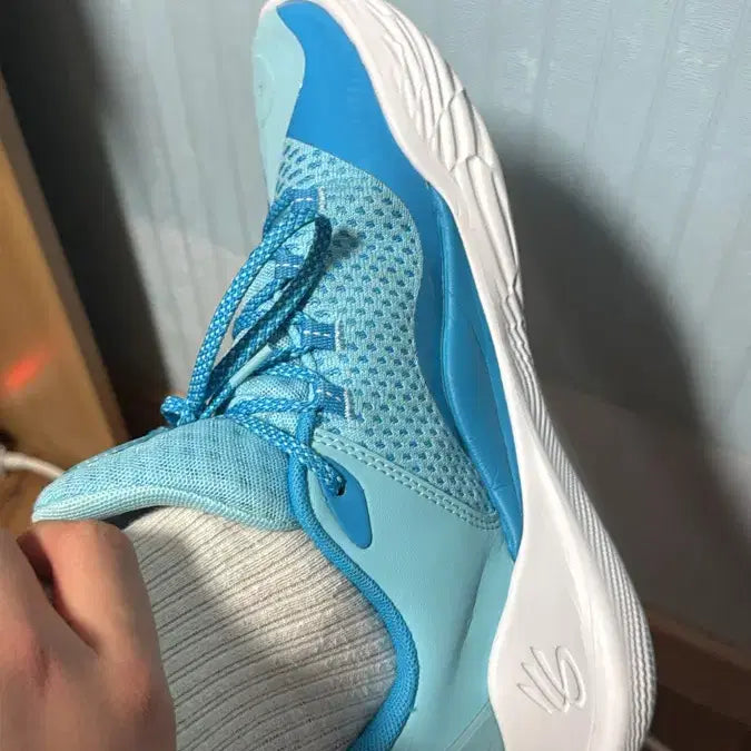 [BUNJANG] Under Armour Curry 11 Sky Blue Basketball Shoes / 언더아머 커리11 스카이 블루
