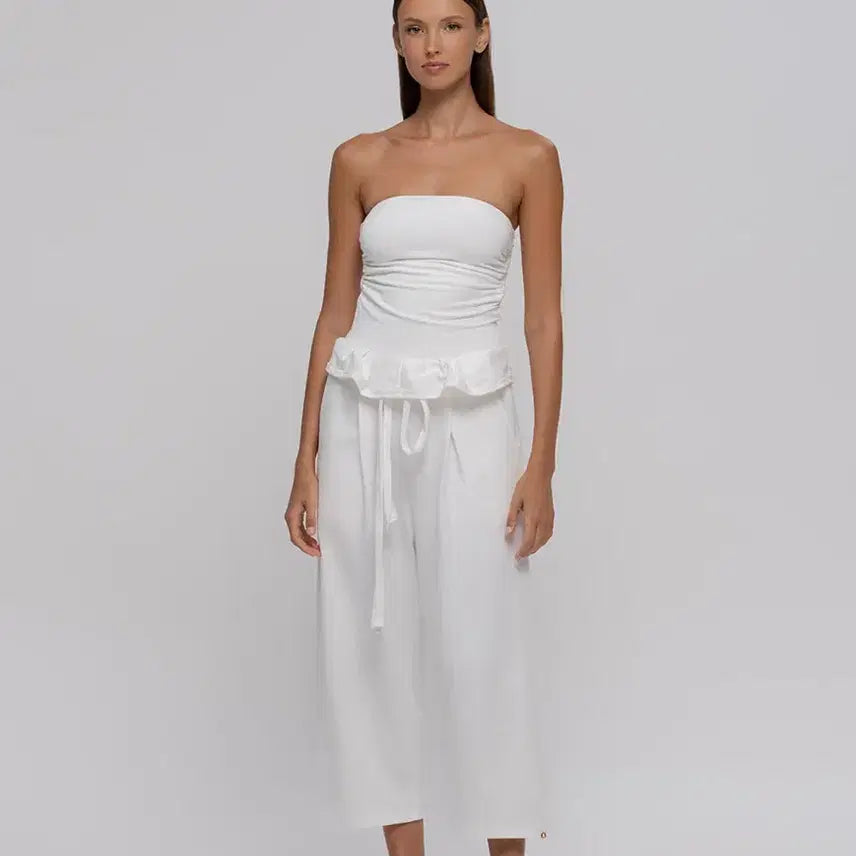 [BUNJANG] Boodimudra Folding Pants White XS / 부디무드라 폴딩 팬츠 화이트 xs