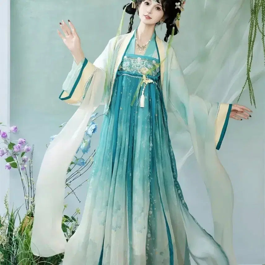 [BUNJANG] Hanfu Traditional Chinese Style Dress XL Size Cosplay / [판매/신품] 한푸 XL사이즈 (고전,중국풍,선녀옷,코스프레)