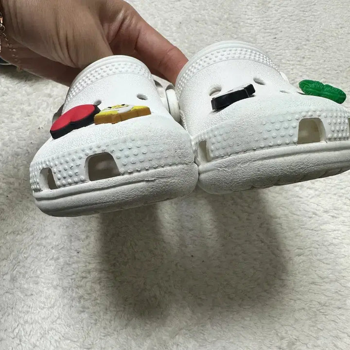 [BUNJANG] Crocs Kids Sandals White Size 140 / 크록스 키즈 샌들 흰색 140