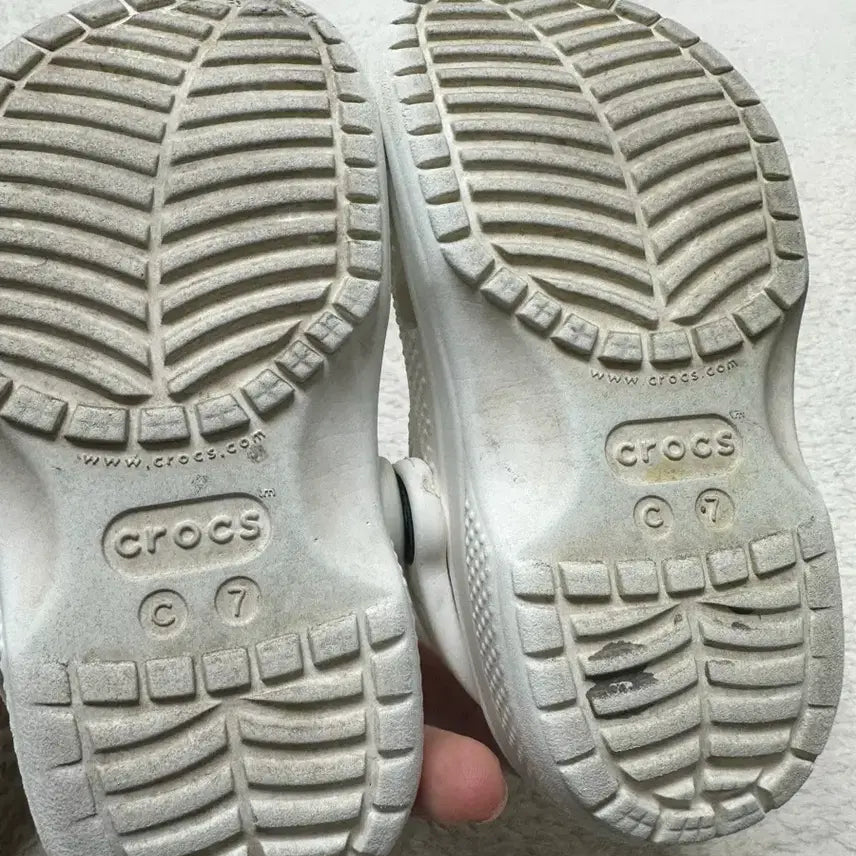 [BUNJANG] Crocs Kids Sandals White Size 140 / 크록스 키즈 샌들 흰색 140