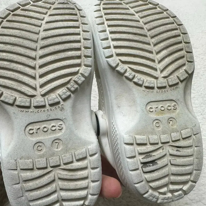 [BUNJANG] Crocs Kids Sandals White Size 140 / 크록스 키즈 샌들 흰색 140