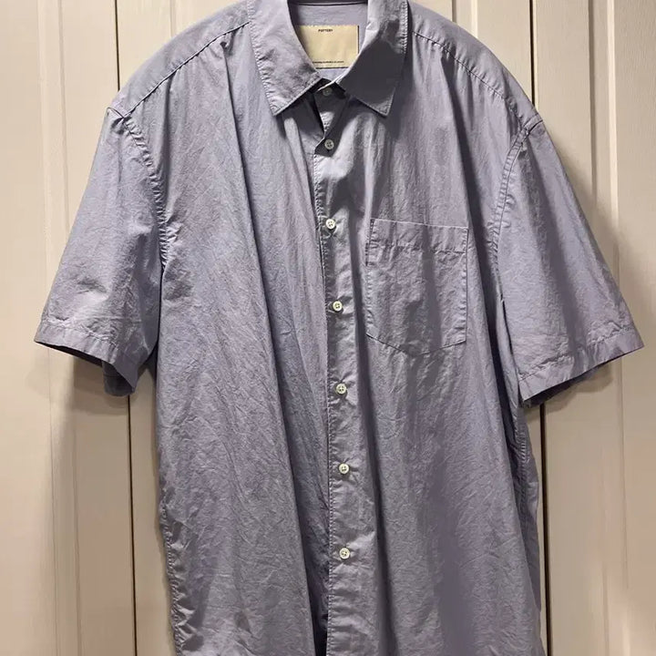 [BUNJANG] Pottery Cotton Typewriter Short Sleeve Comfort Shirt / 포터리 코튼 타입라이터 반팔 컴포트 셔츠