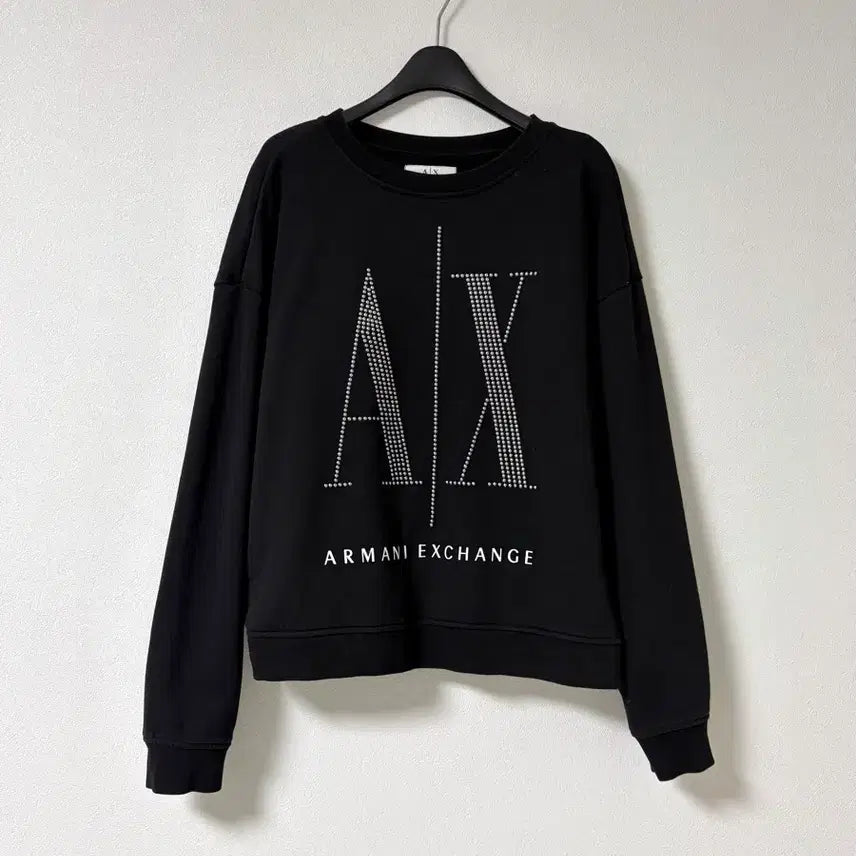 [BUNJANG] Emporio Armani Exchange AX Logo Cubic Sweatshirt / 아르마니익스체인지 맨투맨