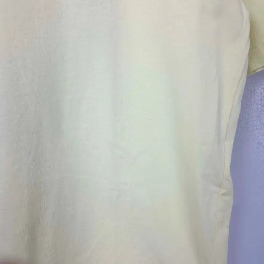 [BUNJANG] Zara Printed Short Sleeve T-Shirt Light Yellow / 여M-L 자라 프린팅 반팔 티셔츠 연노랑