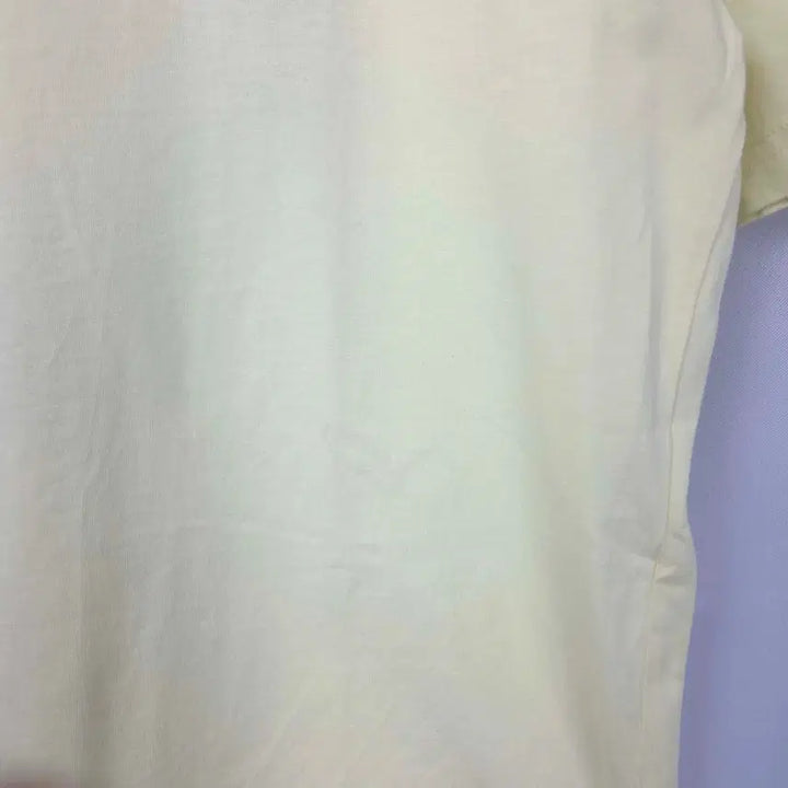 [BUNJANG] Zara Printed Short Sleeve T-Shirt Light Yellow / 여M-L 자라 프린팅 반팔 티셔츠 연노랑