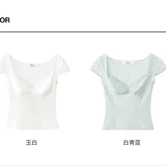 [BUNJANG] OAKMOO French V-Neck Embroidery Short Sleeve Top / OAKMOO 오크무 프렌치 V넥 자수 섹시 슬림 반팔 탑