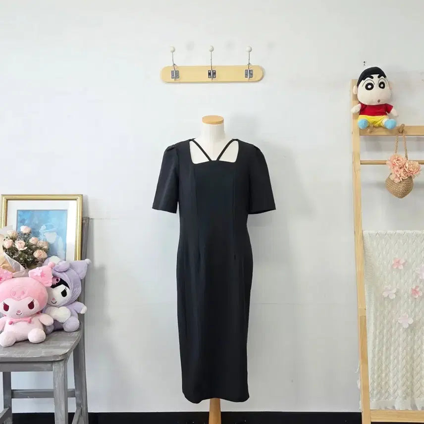 [BUNJANG] Vintage Black Long Dress / 빈티지 만원샵 OR 블랙 롱 원피스