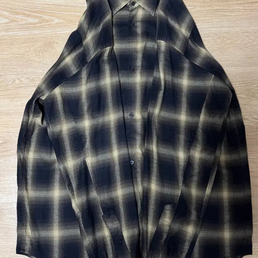[BUNJANG] Polituru Loose Checkered Shirt Yellow Brown / (4) 폴리테루 루즈드 체크셔츠 옐로우 브라운