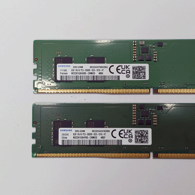 [BUNJANG] Samsung DDR5 8GB 5600MHz RAM (2 sticks) / 삼성 DDR5 8G 5600B 2개 팝니다