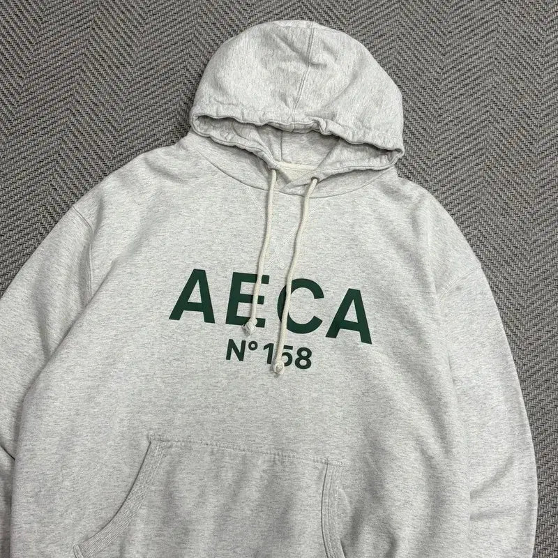 [BUNJANG] Aika White Oatmeal Hoodie V4527 / 에이카화이트 오트밀 후드티 v4527