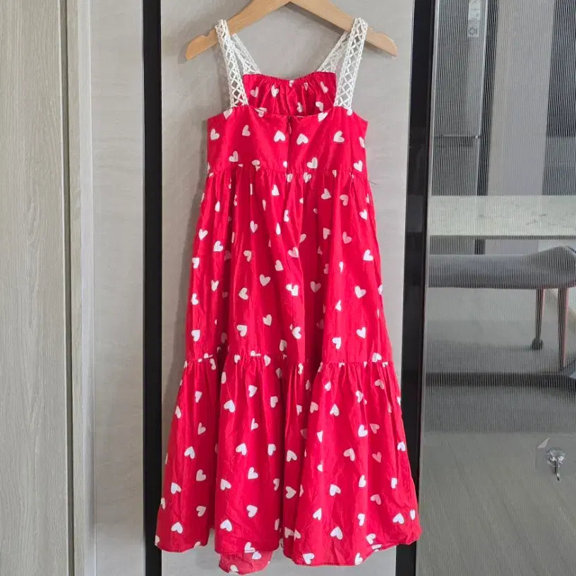 [BUNJANG] Heart Pattern Dress Size 110 / 하트 원피스 110