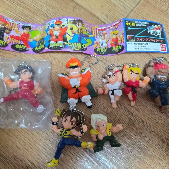 [BUNJANG] Street Fighter 7 Figure Keychain Set / 스트리트파이터 피규어 7개 세트 키체인
