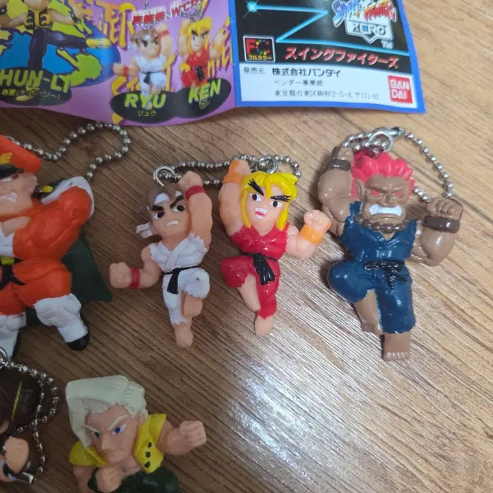 [BUNJANG] Street Fighter 7 Figure Keychain Set / 스트리트파이터 피규어 7개 세트 키체인