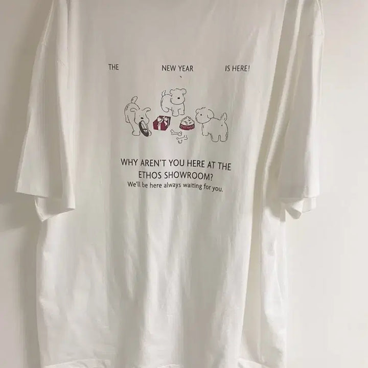 [BUNJANG] Ethos Puppy Graphic T-Shirt / 에토스 반팔 퍼피 티셔츠
