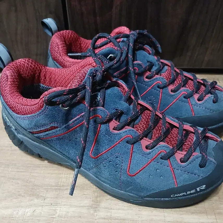 [BUNJANG] Campline R Trekking Shoes Navy/Red / 캠플라인R 등산화 네이비/레드
