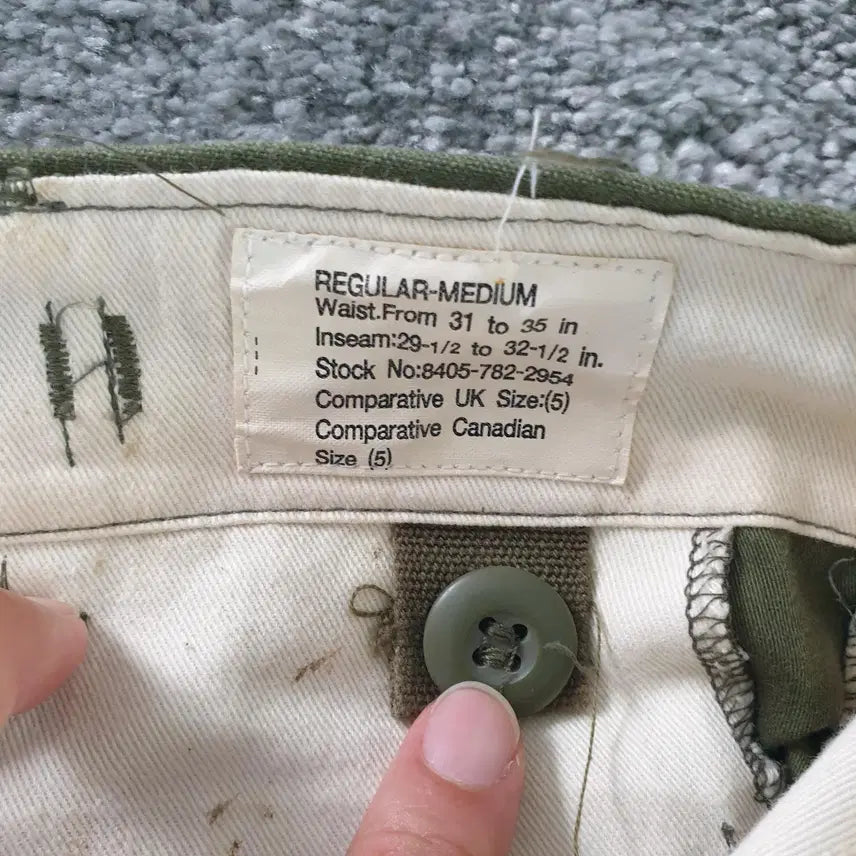 [BUNJANG] US Military M-65 Field Pants Olive Green / 미군 M-65 필드 올리브 그린 팬츠