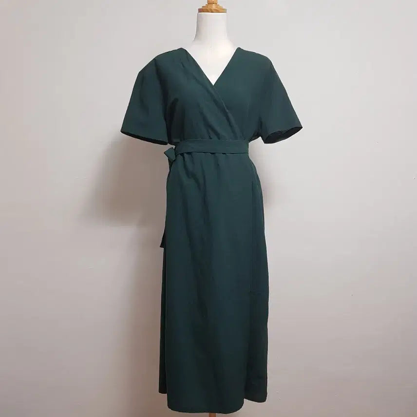 [SOLD OUT] 5979/랩원피스 여 free사이즈 그린원피스/내옷방