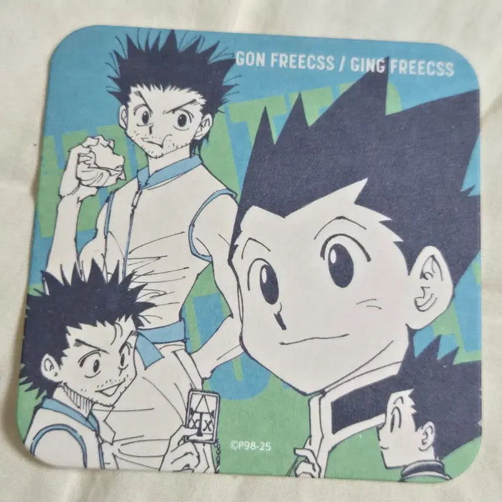 [BUNJANG] Jump Shop Hunter x Hunter Original Art Coaster Bundle Set - Gon &amp; Killua / (일괄) 점프샵 헌터헌터 원화 아트 코스터 - 곤 키르아