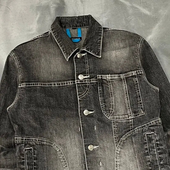 [BUNJANG] Arnewold Denim Chore Jacket Y18075 / 알뉴볼드 데님 초어 자켓 y18075