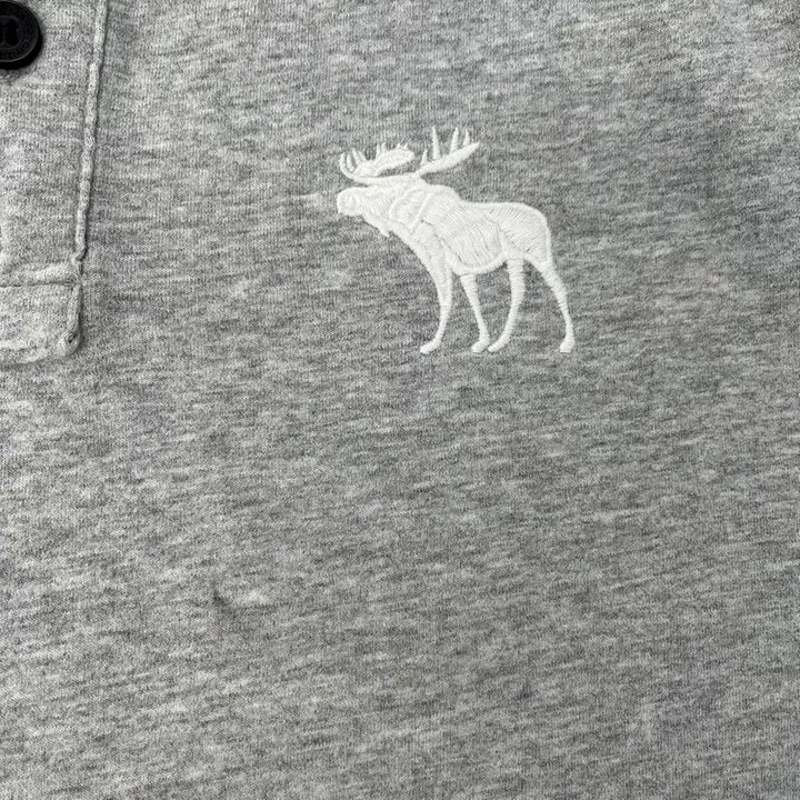 [BUNJANG] Abercrombie &amp; Fitch Henry Neck Short Sleeve T-Shirt / 아베크롬비 헨리넥 반팔 티셔츠/