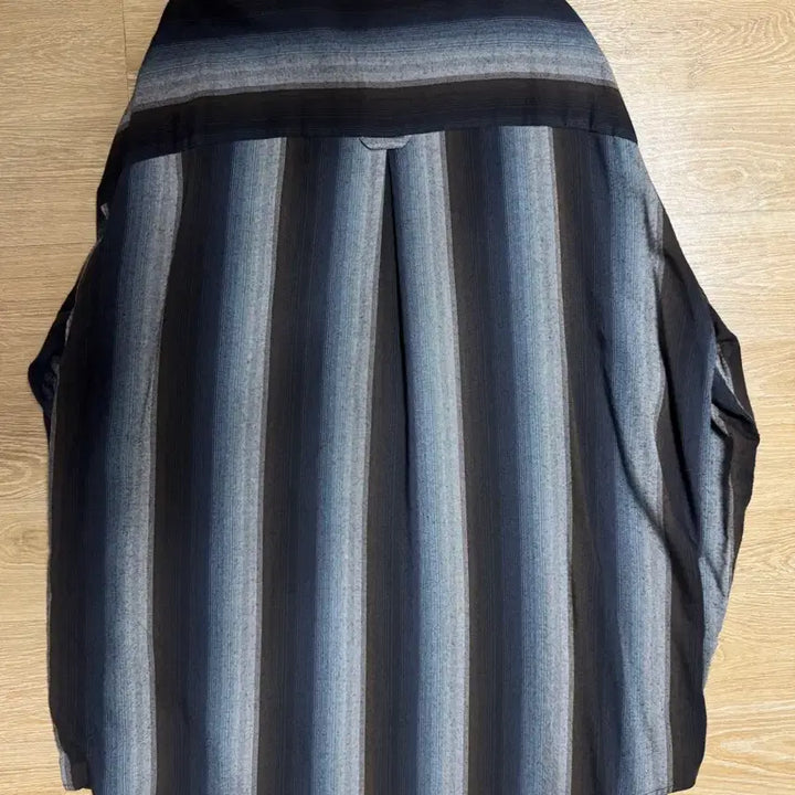 [BUNJANG] Politeu Rouge Striped Shirt Brown Navy / (4) 폴리테루 루즈드 스트라이프 셔츠 브라운 네이비