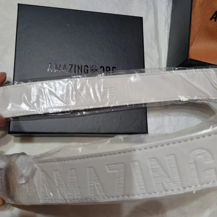 [BUNJANG] Amazingcree Leather Automatic Belt / 어메이징크리 가죽 자동벨트 (새상품) 2가지