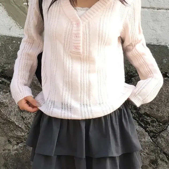 [BUNJANG] Avely Pink Knit / [오천원] 에이블리 핑크 니트