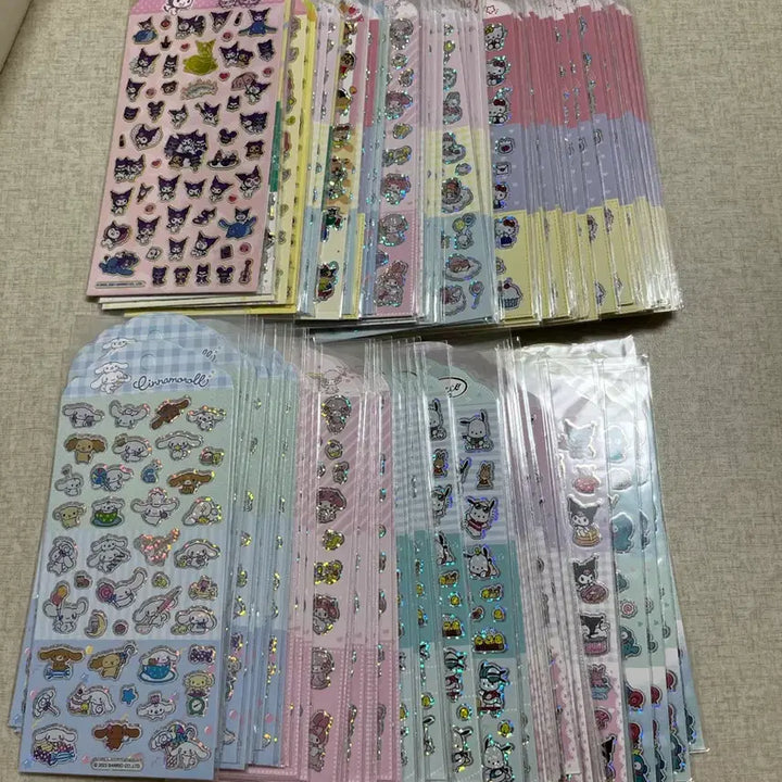 [BUNJANG] Sanrio Characters Sheet Stickers / 산리오 캐릭터 스티커