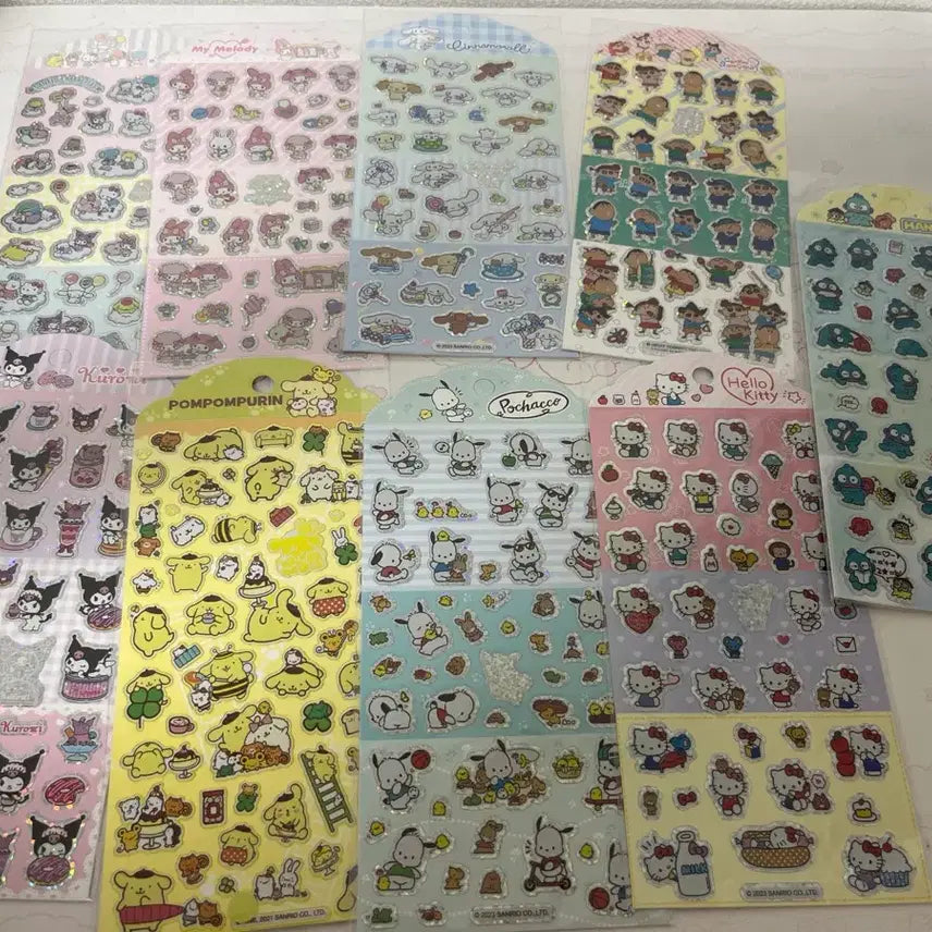 [BUNJANG] Sanrio Characters Sheet Stickers / 산리오 캐릭터 스티커