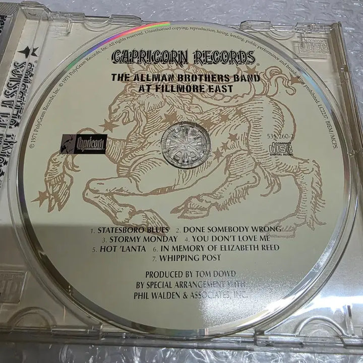 [BUNJANG] RINOCEROSE MUSIC KILLS ME The Allman Brothers Band Live at Fillmore East / RINOCEROSE MUSIC KILLS ME 리노세로스 - 뮤직