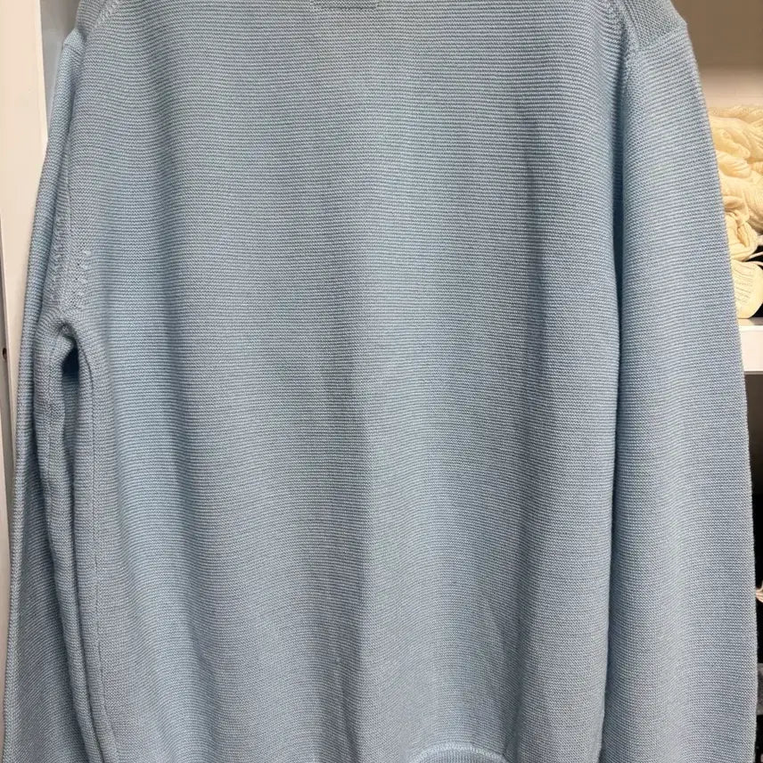 [BUNJANG] Heritage Floss Merino Wool V-Neck Knit Sky Blue XS / 헤리티지플로스 메리노 울 브이넥 니트 스카이블루 xs