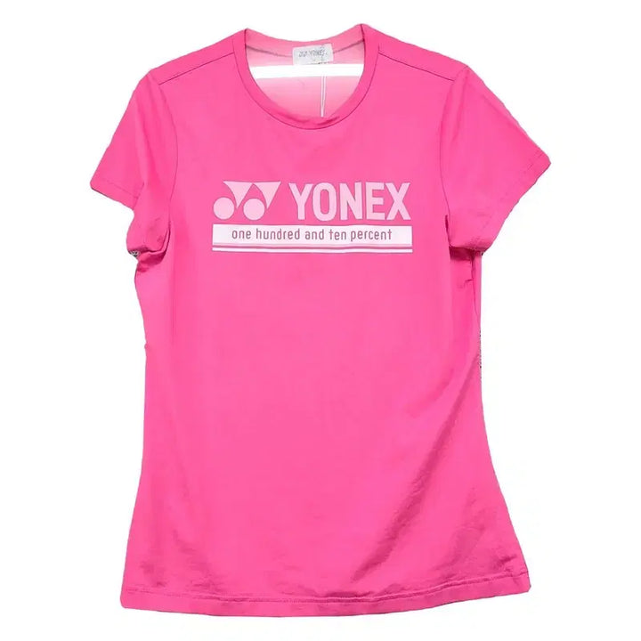 [BUNJANG] Yonex Printing Pink Functional Training Short Sleeve T-Shirt / 요넥스 프린팅 핑크 기능성 트레이닝 반팔티 85