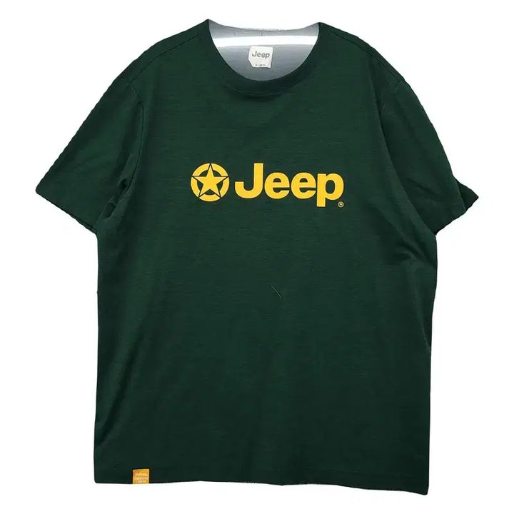 [BUNJANG] Jeep Printing Green Short-Sleeve T-Shirt XL (105) / 지프 프린팅 그린 반팔티 XL(105)
