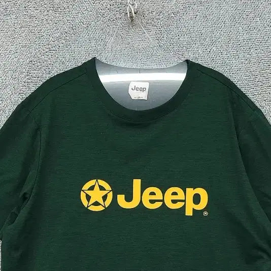 [BUNJANG] Jeep Printing Green Short-Sleeve T-Shirt XL (105) / 지프 프린팅 그린 반팔티 XL(105)