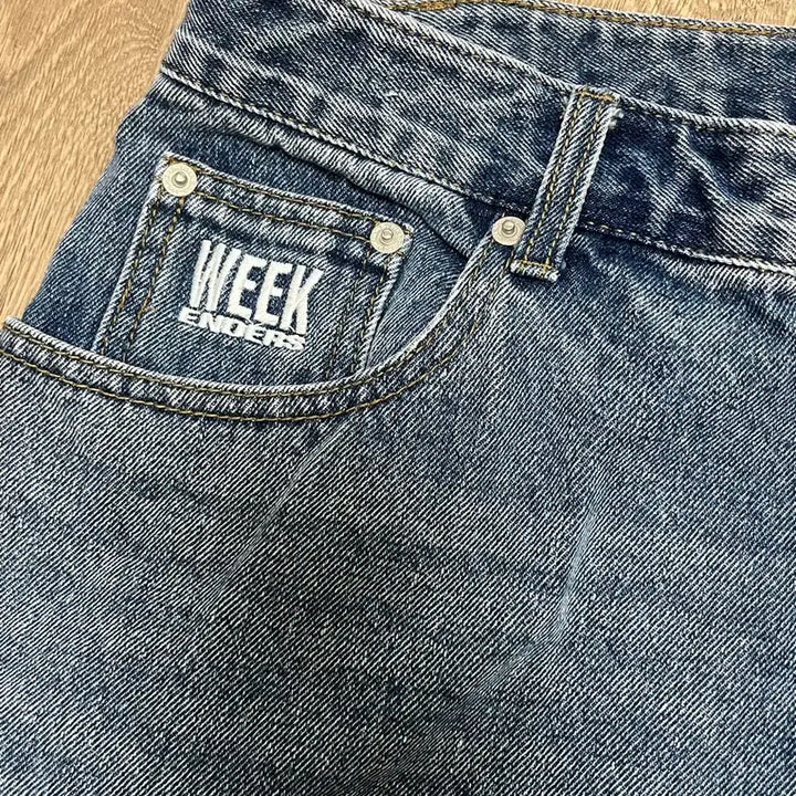 [BUNJANG] WKNDRS Washed Denim Shorts XL / 위캔더스 WKNDRS 워시드 데님 쇼츠 XL