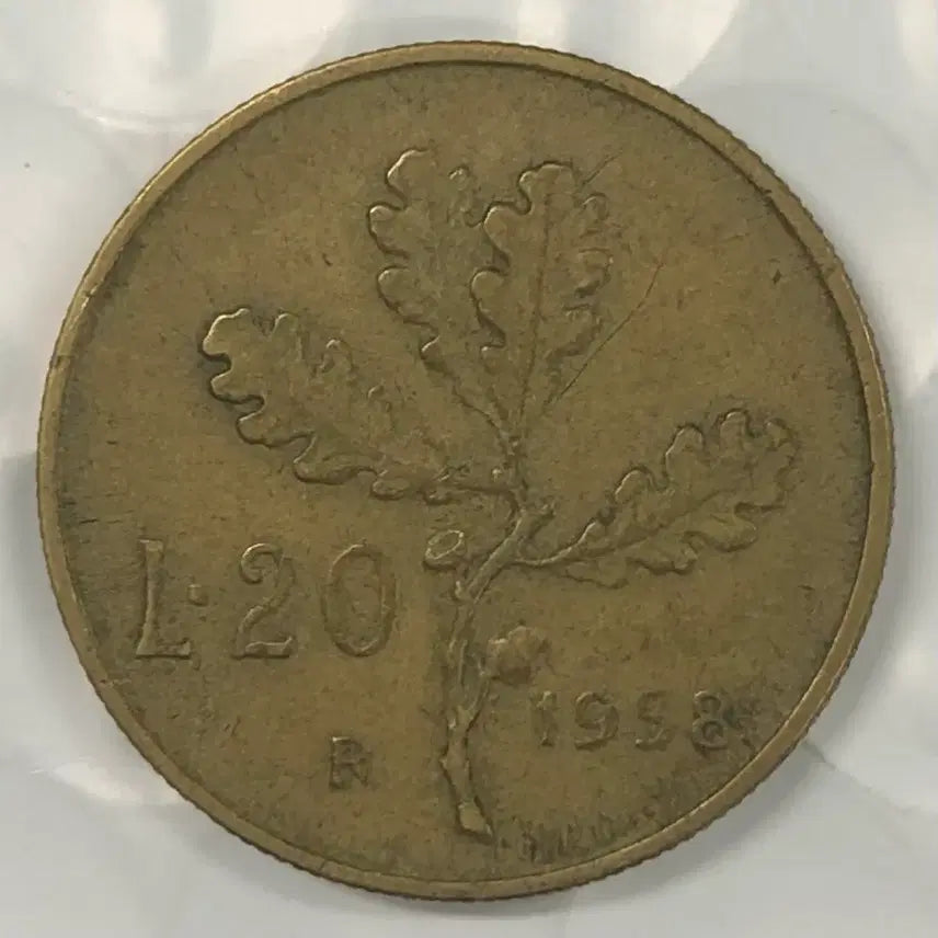 [BUNJANG] 1958 Italy 20 Lire Coin / 1958년 이탈리아 20리라 동전 D361