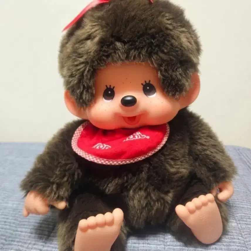 [BUNJANG] Monchhichi Premium Standard Doll M Brown Girl / 몬치치 프리미엄 스탠다드 몬치치 인형 M 브라운 걸