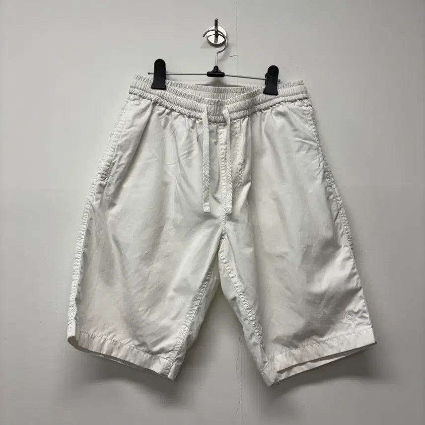 [BUNJANG] Beanpole White Linen Blend Shorts / 빈폴 화이트 마 혼방 반바지