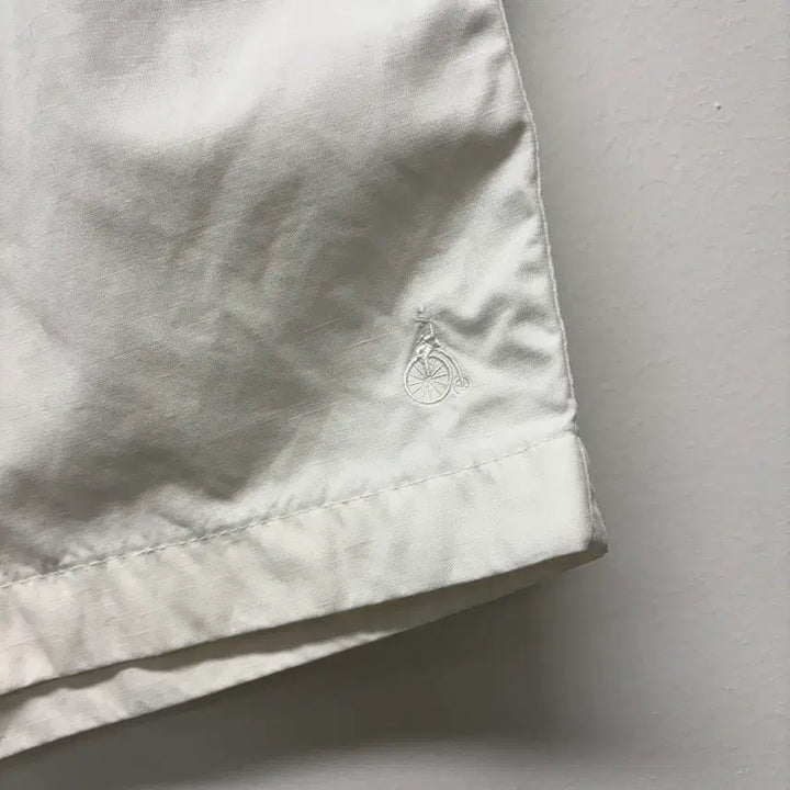 [BUNJANG] Beanpole White Linen Blend Shorts / 빈폴 화이트 마 혼방 반바지