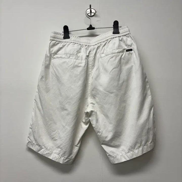 [BUNJANG] Beanpole White Linen Blend Shorts / 빈폴 화이트 마 혼방 반바지