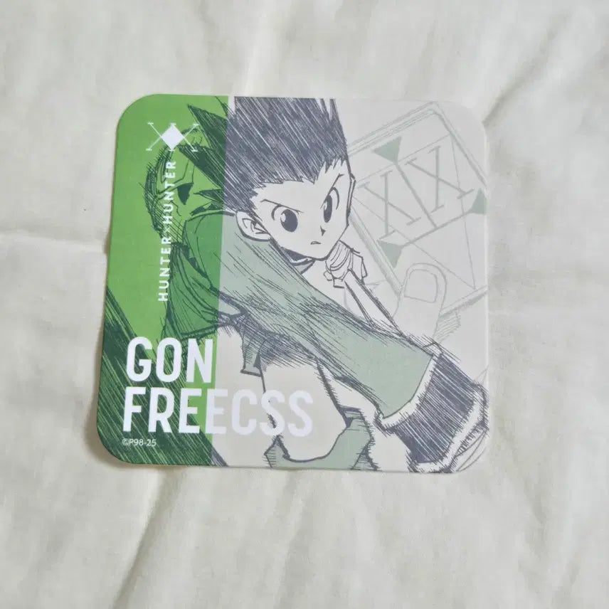 [BUNJANG] Jump Shop Hunter x Hunter Original Art Coaster - Gon &amp; Kaito Bundle Set / (일괄) 점프샵 헌터헌터 원화 아트 코스터 - 곤 카이토