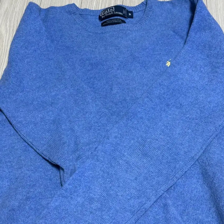 [BUNJANG] Polo Ralph Lauren Knit Sweater Blue M / 폴로 랄프로렌 니트 블루 m